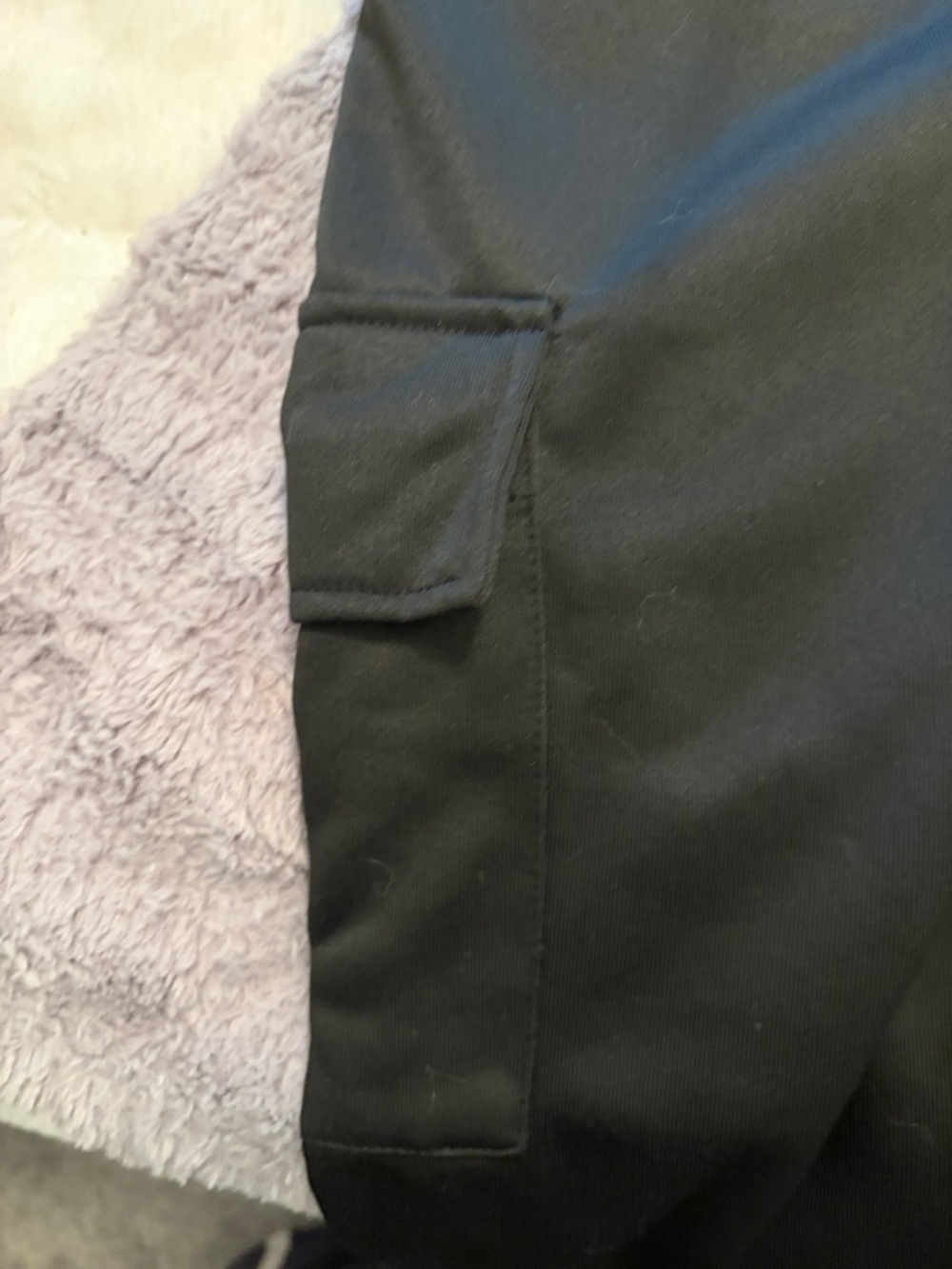 Black Active cargo Pants with Arrow & Bow Detail - Picture 6 of 8